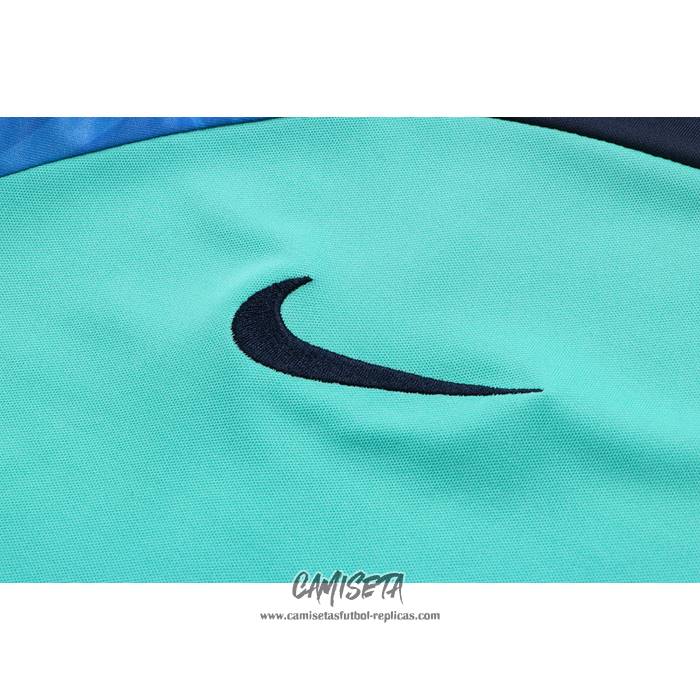 Chandal del Barcelona 2022-2023 Manga Corta Verde - Pantalon Corto